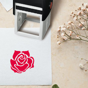 Tampon Auto-encreur Rose tribal