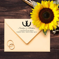 Rustic Horseshoes Mariage Adresse de retour