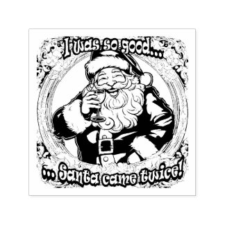 Tampon Auto-encreur Santa est venu deux fois !