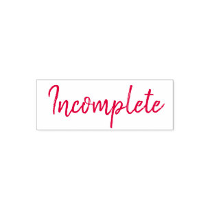 Tampon Auto-encreur Scrapbooking incomplet