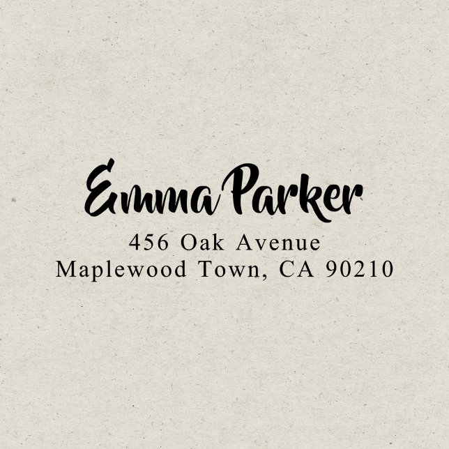 Tampon Auto-encreur Script manuscrit Gras Moderne Simple (Créateur téléchargé)