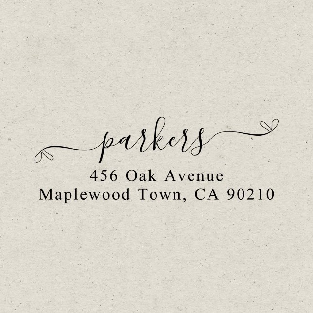 Tampon Auto-encreur Script manuscrit simple (Créateur téléchargé)