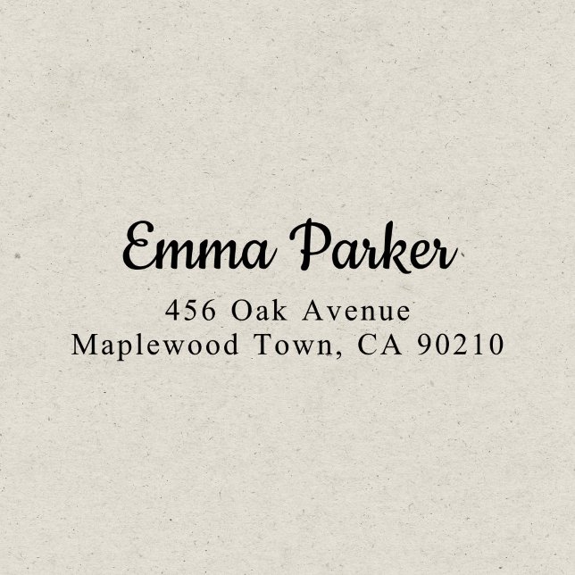 Tampon Auto-encreur Script rétro élégant simple (Créateur téléchargé)