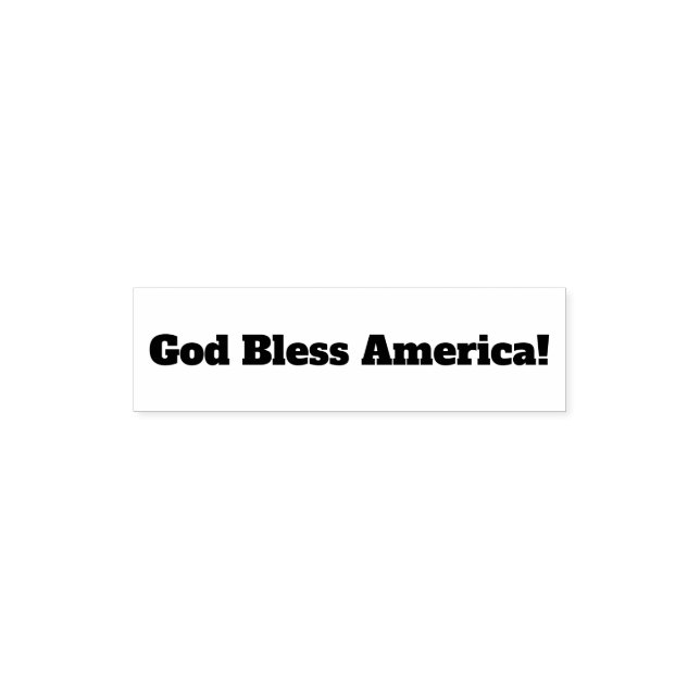 Tampon Auto-encreur Self Inking Sampter God bless America (Design)