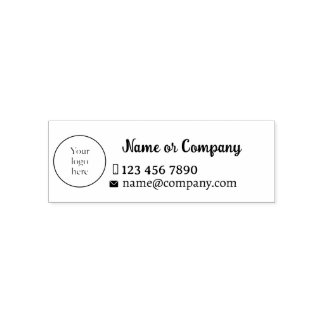 Tampon Auto-encreur Sello para empresa con logo y contacto