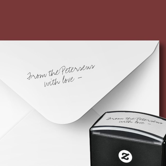 Tampon Auto-encreur Signature du script d'écriture manuscrite personna (Créateur téléchargé)