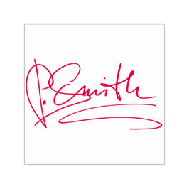 Tampon Auto-encreur Signature personnalisée rouge