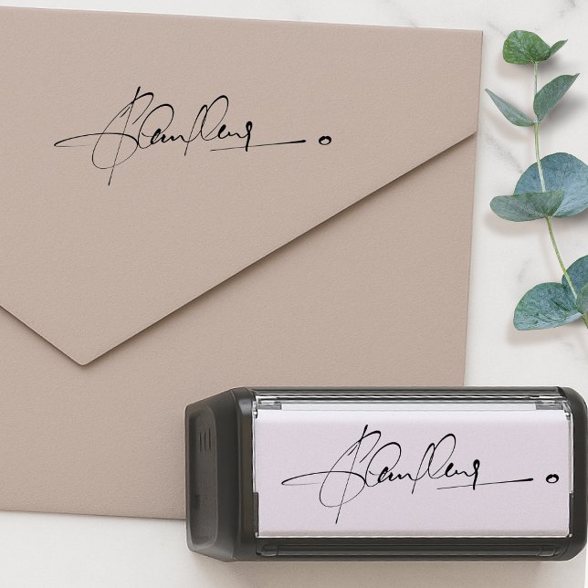 Tampon Auto-encreur Signature Rubber Stamp | Your Handwriting Upload (The perfect stamp for easily signing documents, letters, forms, contracts, checks & more!)