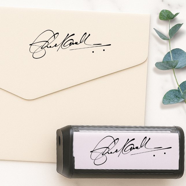 Tampon Auto-encreur Signature Stamp | Upload Your Handwritten Name (The perfect stamp for easily signing documents, letters, forms, contracts, checks & more!)
