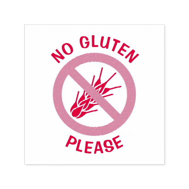 Tampon Auto-encreur Signe sans gluten (Design)