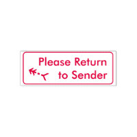 "S'il vous plaît retourner à l'expéditeur" & Timbr