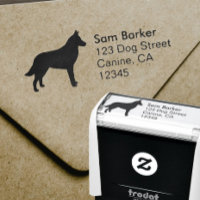 Silhouette de chien Malinois belge Adresse de reto