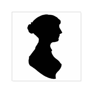 Tampon Auto-encreur Silhouette de Jane Austen