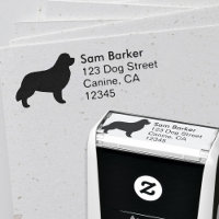 Silhouette de race de chien de Terre-Neuve Adresse