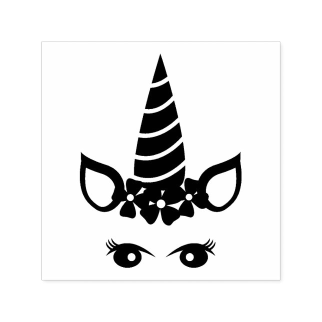 Tampon Auto-encreur Silhouette Unicorne Simple (Design)