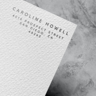 Tampon Auto-encreur Simple classique moderne adresse de retour minimal