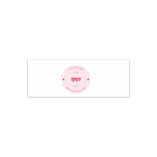 Tampon Auto-encreur Simple logo d'entreprise rond et texte personnalis