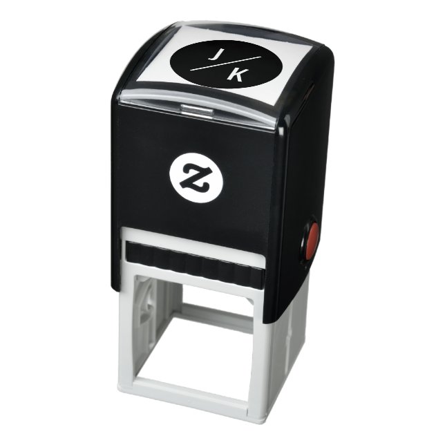 Tampon Auto-encreur Simple moderne initial auto-encre cercle noir (Produit)