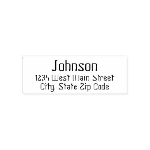Tampon Auto-encreur Simple Return Address Label