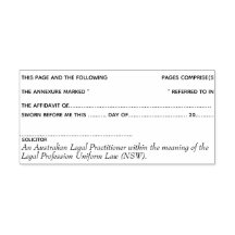 Solliciteur affidavit annexion numéro de page Léga