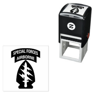 Tampon Auto-encreur Special Forces insignia Airborne Tab