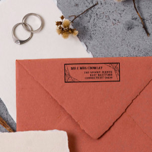 Tampon Auto-encreur Spiderwebs Halloween Goth Mr & Mrs.