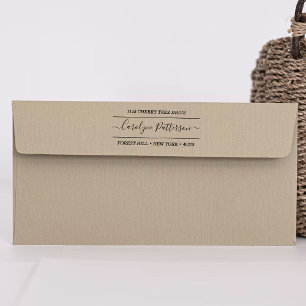 Tampon Auto-encreur Stylé Personnalisé Nom & Adresse Auto-Inking Timam