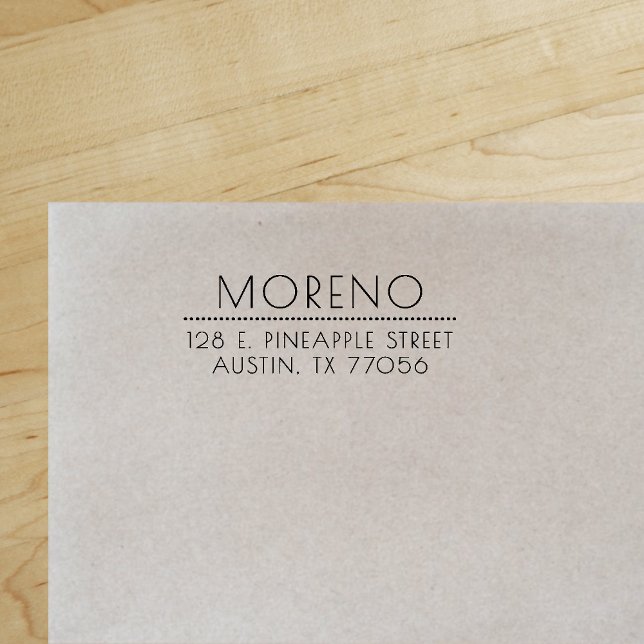 Tampon Auto-encreur Style sophistiqué Chic Adresse de retour ("Everyday is abundantly beautiful." 
Sincerely Best Wishes from Lucky Design World)