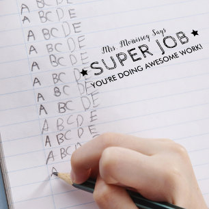Tampon Auto-encreur Super Travail Excellent Travail Enseignants Person