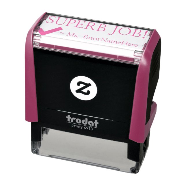 Tampon Auto-encreur "SUPERBE TRAVAIL !" Timbre en caoutchouc Tutor (Produit)