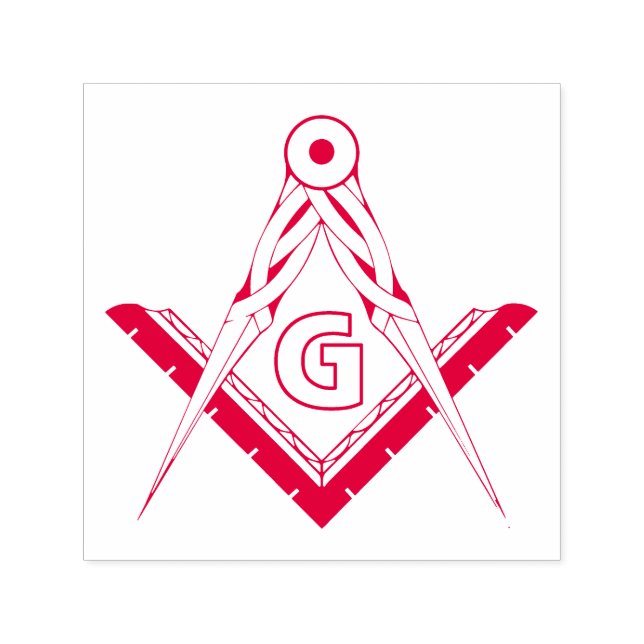 Tampon Auto-encreur Symbole franc-maçonnerie (Design)