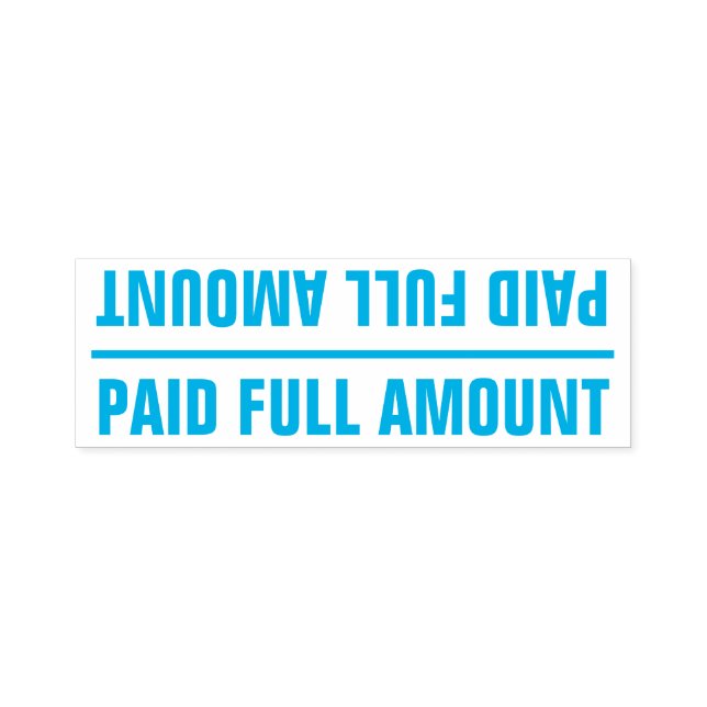 Tampon Auto-encreur Tampon en caoutchouc de base "PAIEMENT ENTIER" (Design)