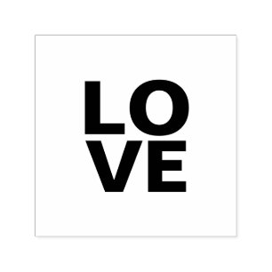 Tampon Auto-encreur Tendance Arrière - plan gris ardoise Mariage d'amo