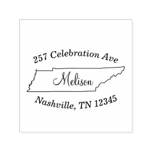 Tampon Auto-encreur Tennessee Adresse de retour Timbre auto-allumage