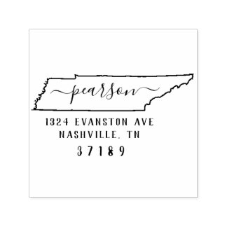 Tampon Auto-encreur Tennessee Adresse de retour Timbre auto-allumage