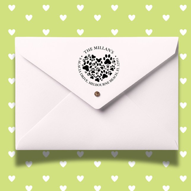 Tampon Auto-encreur thème de l'amoureux du chiot ( Spread joy—order yours today!)