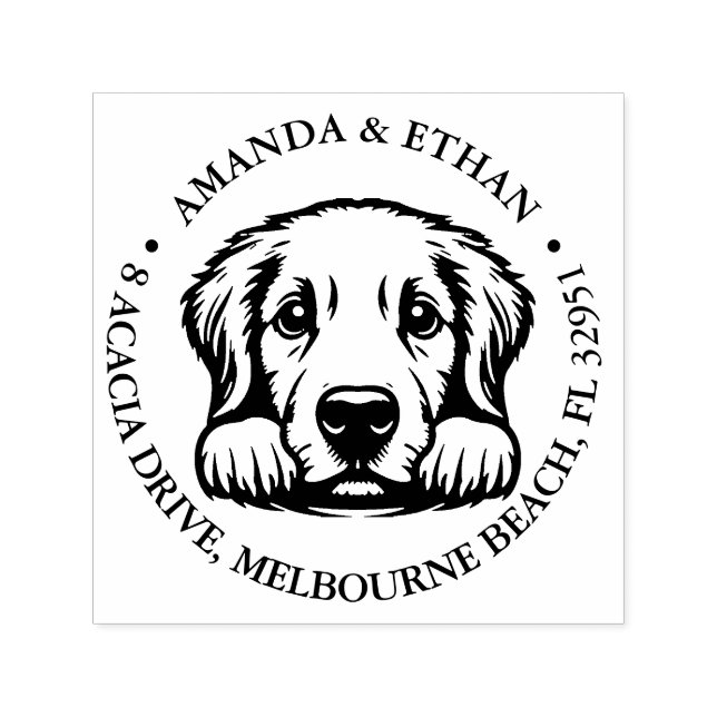 Tampon Auto-encreur Thème Labrador (Design)