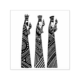 Tampon Auto-encreur Three Wise Men Black & White Christmas Nativity
