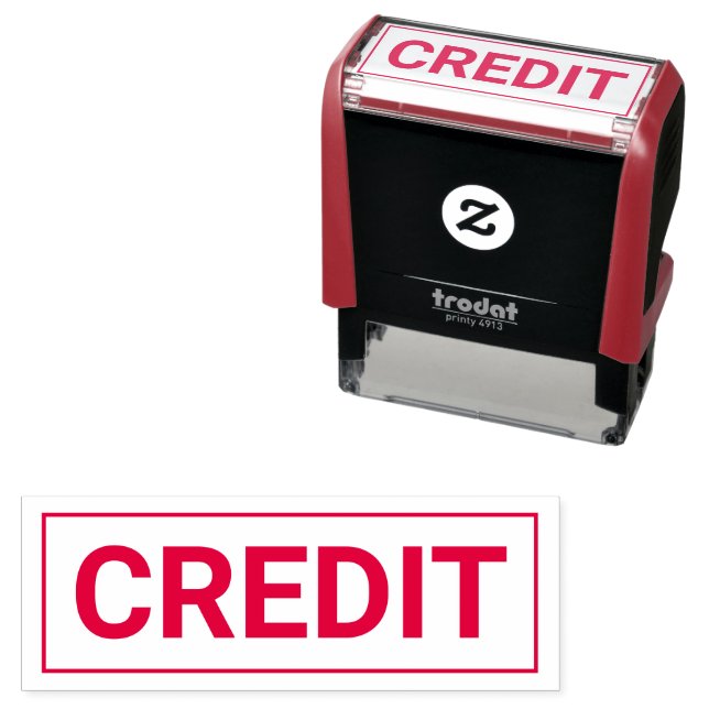 Tampon Auto-encreur Timbre auto-encaissement du CRÉDIT Office (En situation)