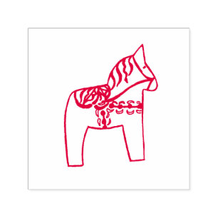 Tampon Auto-encreur Timbre auto-encastrable Dala Horse