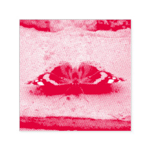 Tampon Auto-encreur Timbre auto-encre papillon de l'amiral rouge