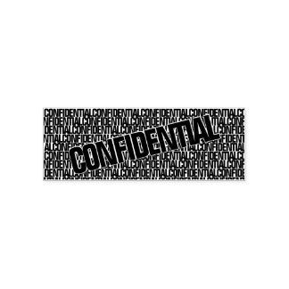 Tampon Auto-encreur Timbre Confidentiel