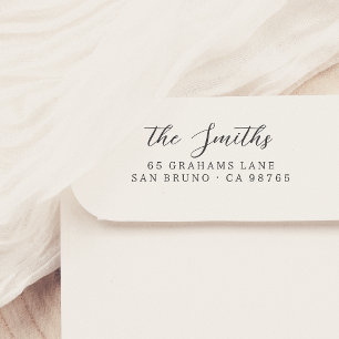 Tampon Auto-encreur Timbre d'adresse de nom de calligraphie personnali