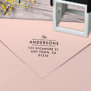 Tampon Auto-encreur Timbre d'adresse de retour de type classique