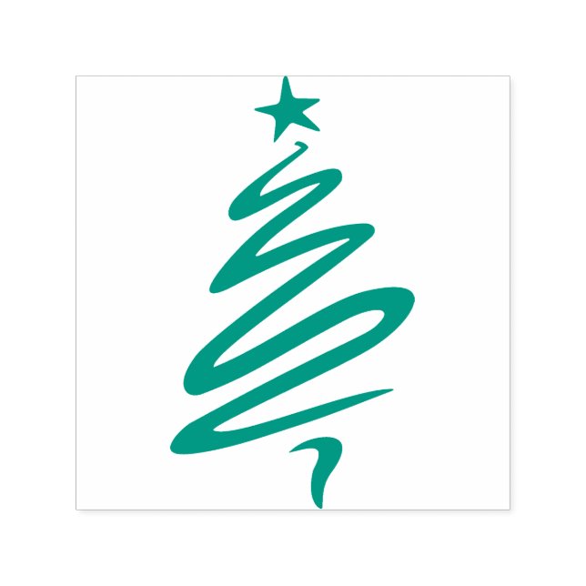 Tampon Auto-encreur Timbre d'arbre de Noël (Design)