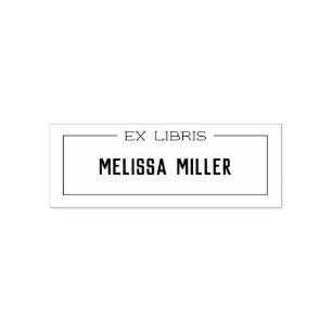 Tampon Auto-encreur Timbre de bibliothèque personnalisé ex libris