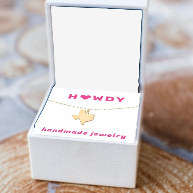 Tampon Auto-encreur Timbre de la carte d'affichage de bijoux artisanal (Créateur téléchargé)