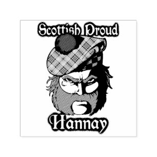 Tampon Auto-encreur Timbre d'encre Clan Hannay de Scottish Highlander