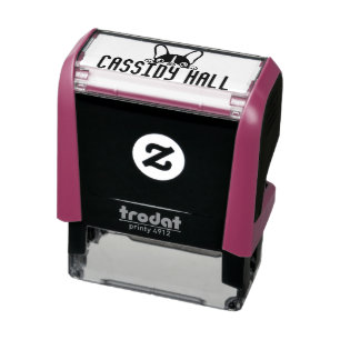TAMPON AUTO-ENCREUR TIMBRE D'ENFANT DE BOSTON TERRIOR