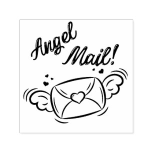Tampon Auto-encreur Timbre en caoutchouc Angel Mail Auto-Encre